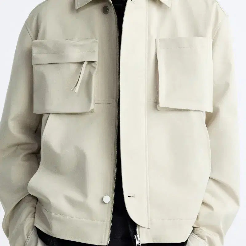 [BUNJANG] ZARA Pocket Jacket Light Gray (XL) / 자라 포켓 자켓 라이트 그레이 (XL)