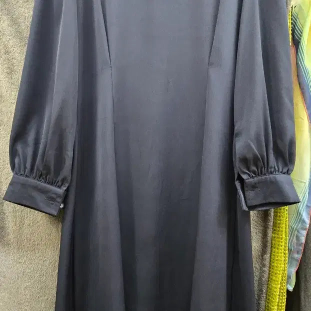 [BUNJANG] Navy Ribbon Long Dress / 네이비 리본 롱 원피스