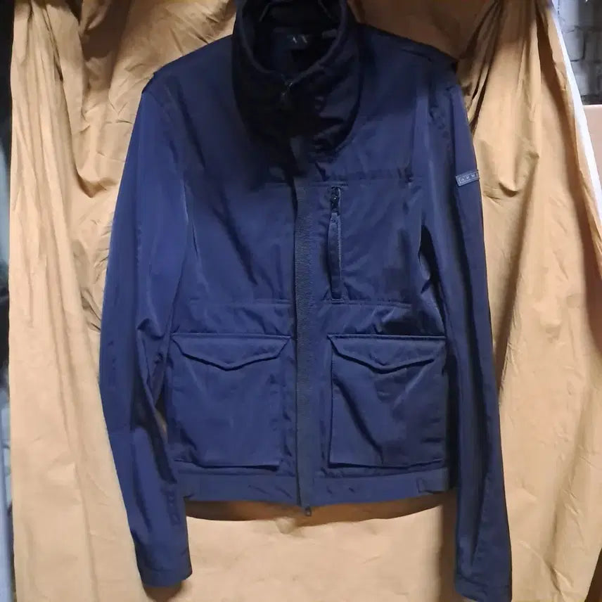 [BUNJANG] Armani Exchange Navy Blouson Jacket / 알마니 익스체인지 네이비 블루종 자켓