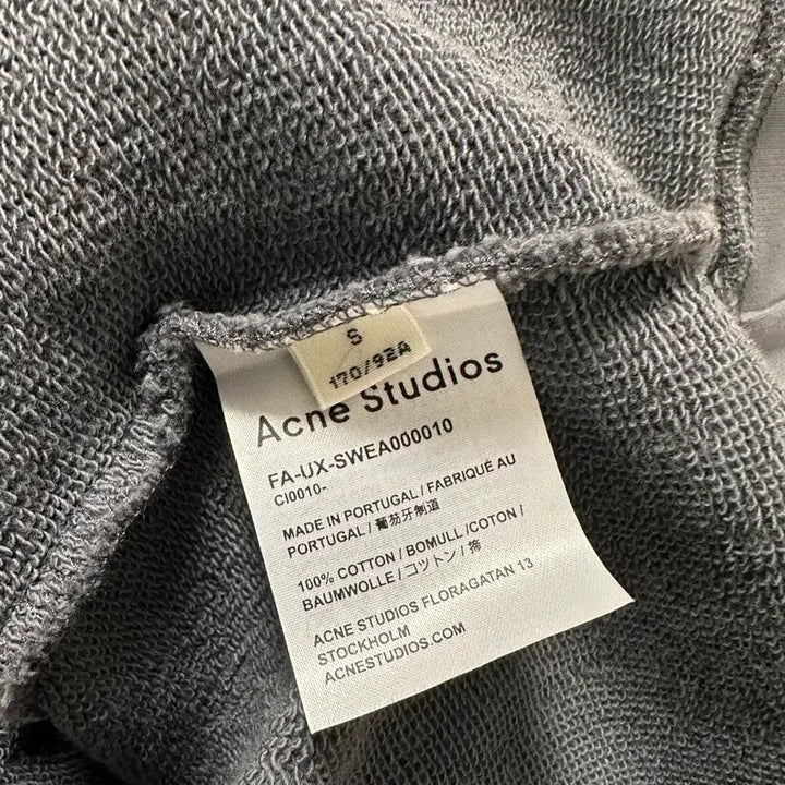 [BUNJANG] Acne Studios Fepa Sweatshirt / 아크네 포바 맨투맨 (스톤색상)