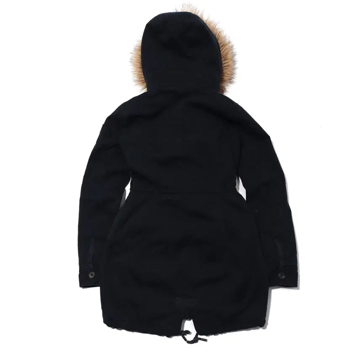 [BUNJANG] Abercrombie & Fitch Dark Navy Shearling Lined Parka Jacket Women's S / 아베크롬비 다크네이비 양털 야상 점퍼 women S