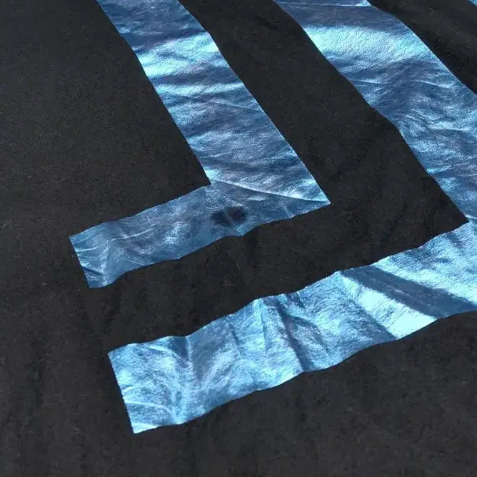 [BUNJANG] LANVIN en Bleu Metallic Blue Logo T-Shirt / [L] LANVIN en Bleu 메탈릭 블루 로고 티셔츠