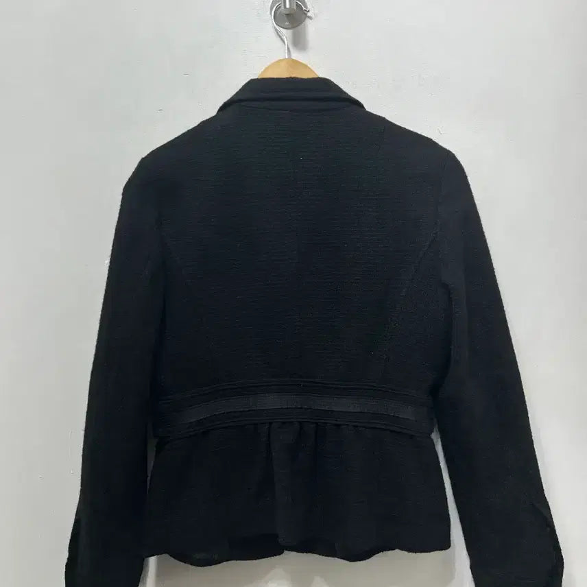 [BUNJANG] SYSTEM Black Tweed Jacket - Size S / SYSTEM 시스템 블랙 트위드 자켓 S