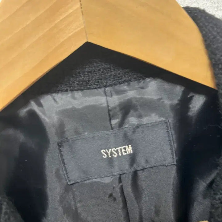 [BUNJANG] SYSTEM Black Tweed Jacket - Size S / SYSTEM 시스템 블랙 트위드 자켓 S