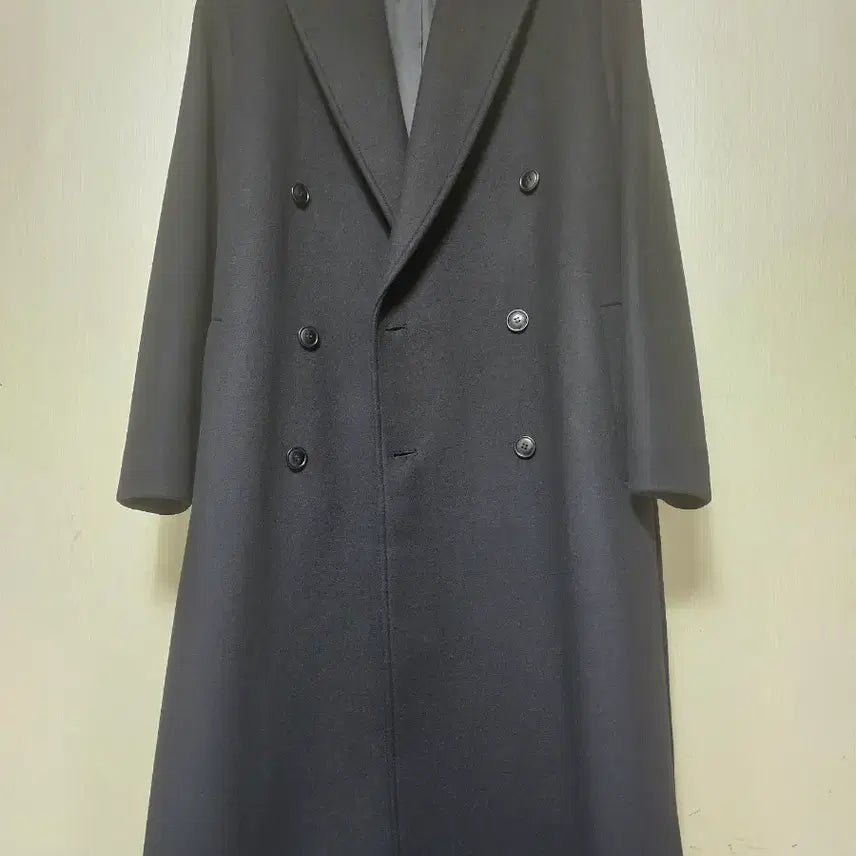 [BUNJANG] Coore MTR Oversized Double Long Coat Black S / 무료배송) 쿠어 MTR 오버핏 더블 롱 코트 블랙 S