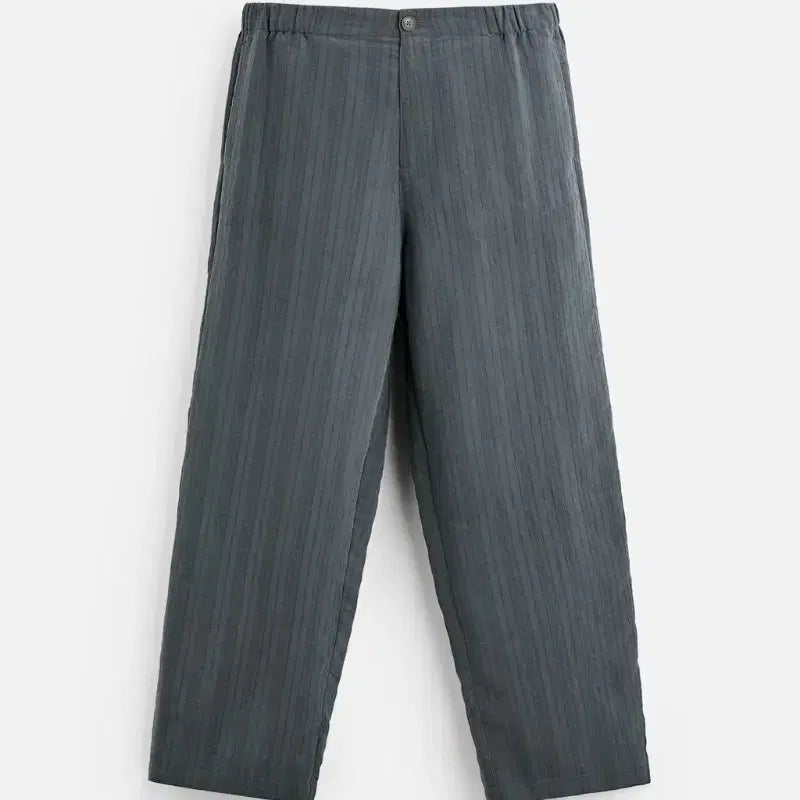 [SOLD OUT] 자라 모달 박시핏 자카드 스트라이프 셔츠 바지 셋업 (S)