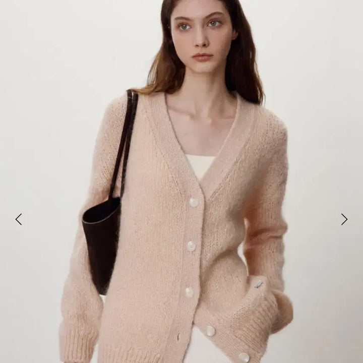 [BUNJANG] SIE Hailey Mohair Cardigan Pink / SIE 헤일리 모헤어 가디건 핑크 F