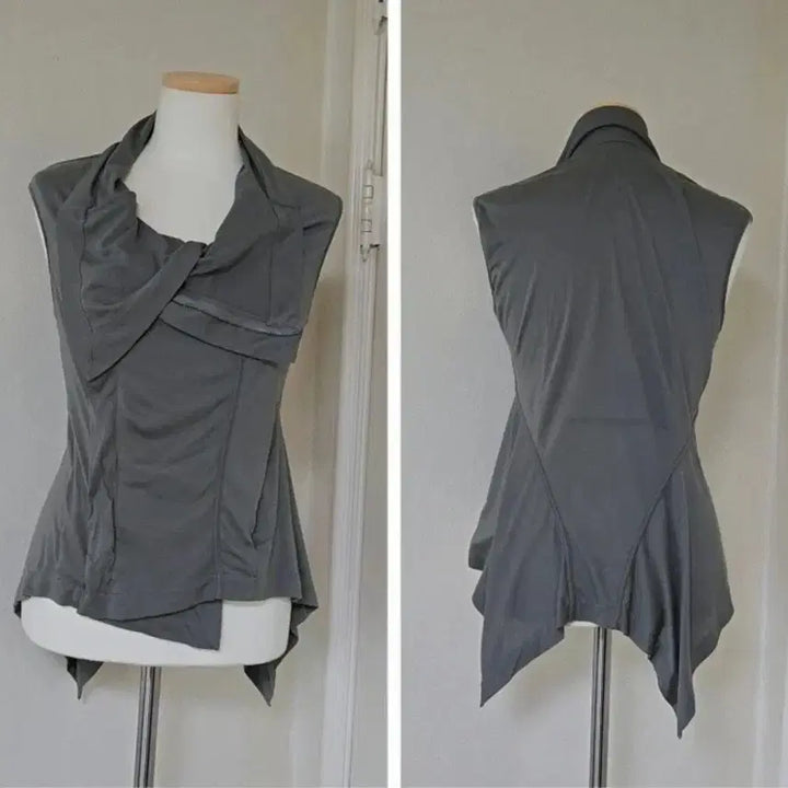 [BUNJANG] Rick Owens High Neck Zip Vest / 릭오웬스[정품]하이넥 짚업 베스트/42/컨디션최상