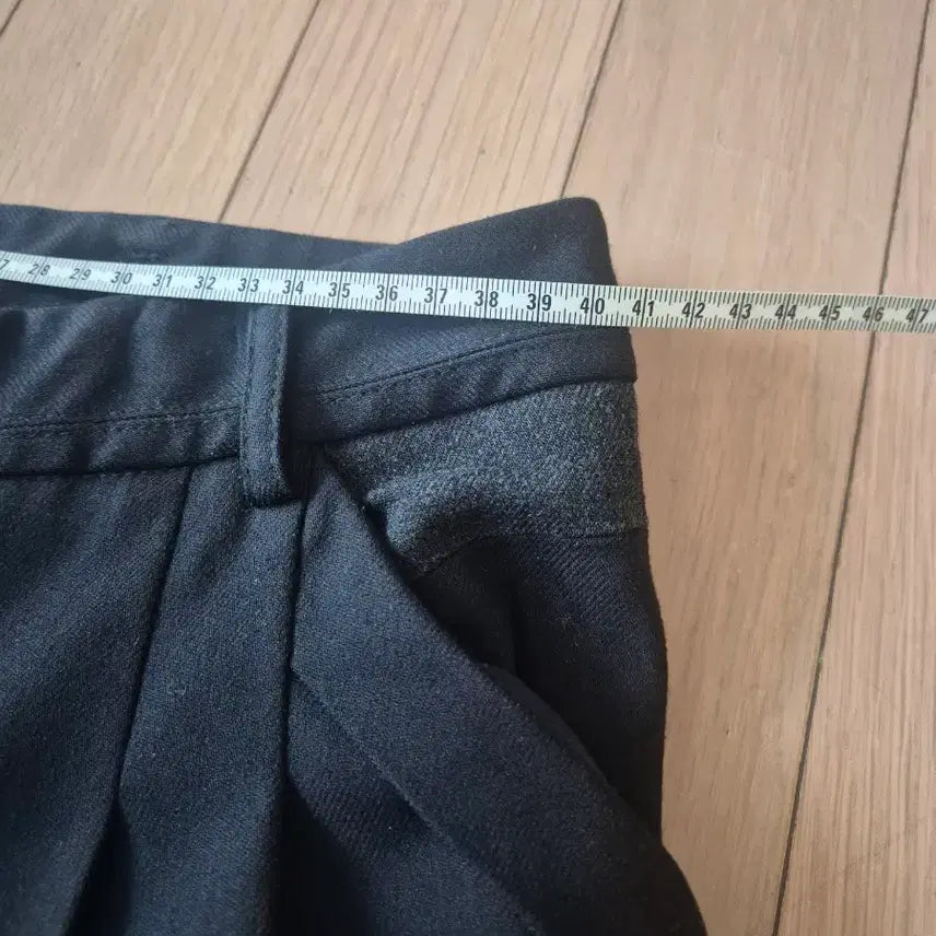 [BUNJANG] Arnold Bassini Black Wool Trousers / 아날도 바시니 검정 블랙 겨울 모직 바지 66사이즈