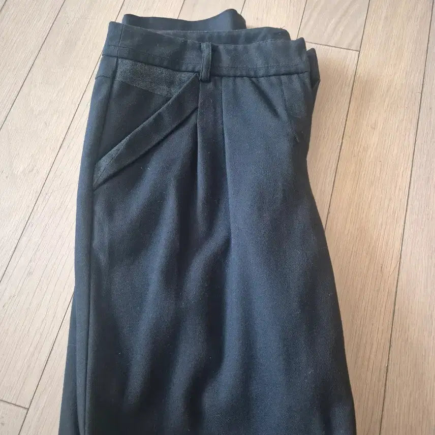 [BUNJANG] Arnold Bassini Black Wool Trousers / 아날도 바시니 검정 블랙 겨울 모직 바지 66사이즈