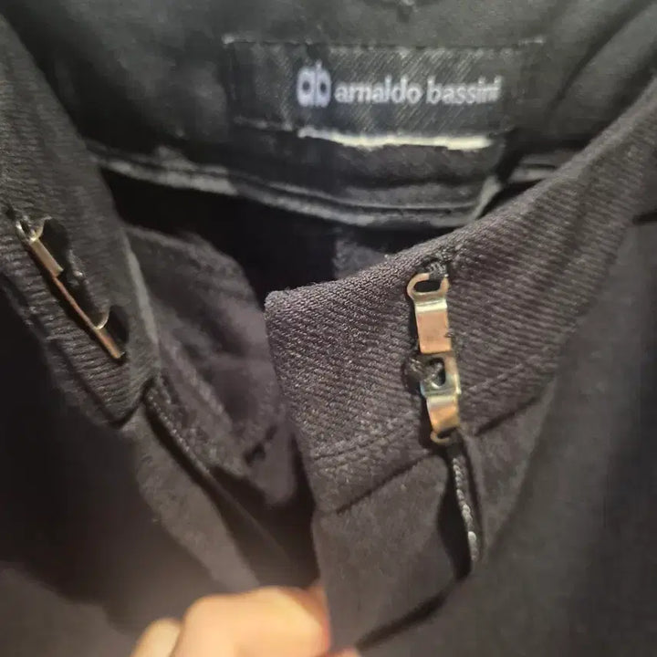 [BUNJANG] Arnold Bassini Black Wool Trousers / 아날도 바시니 검정 블랙 겨울 모직 바지 66사이즈