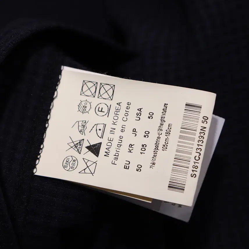 [BUNJANG] SOLID HOMME Slim Fit Check Blazer Jacket / SOLID HOMME 슬림핏 투버튼 체크 블레이저 재킷 size 105