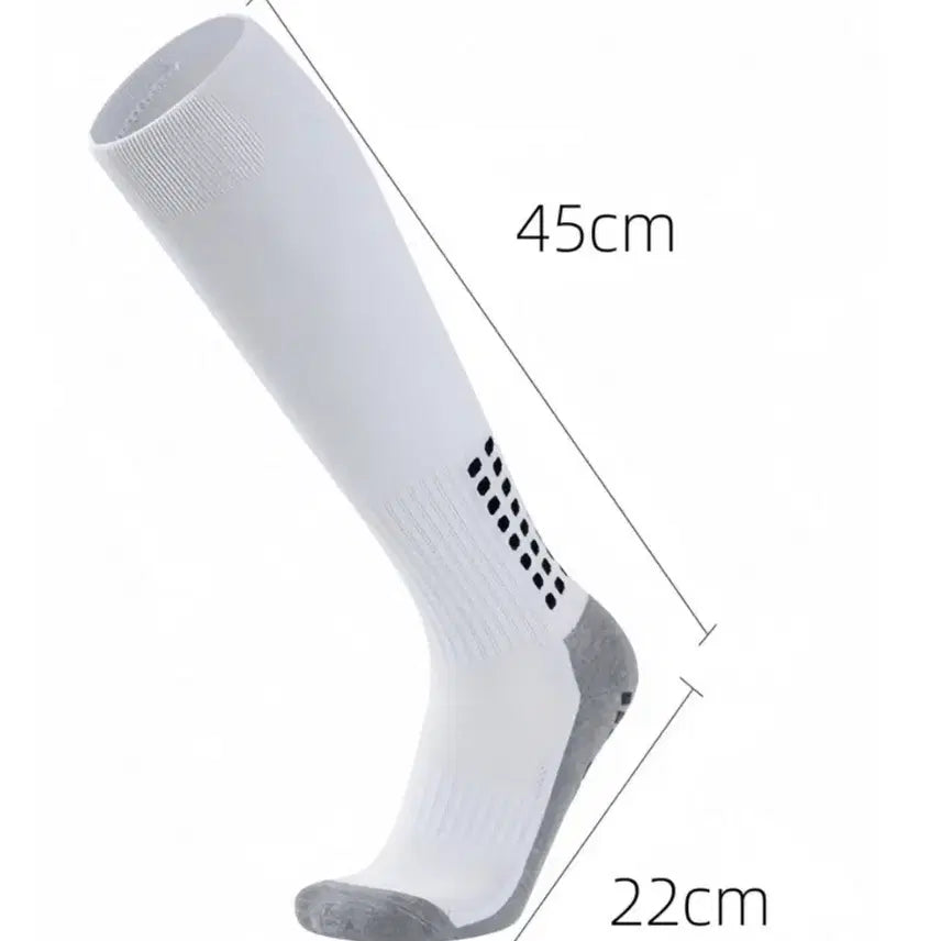 [BUNJANG] Anti-Slip Long Soccer Socks (5-Pack) / 남성 미끄럼방지 장목 축구 양말 5켤레 새상품