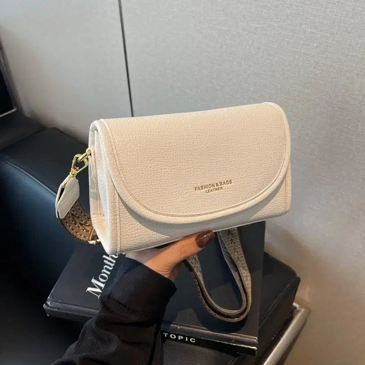 [BUNJANG] Ivory Mini Crossbody Bag Premium PU Leather Daily Shoulder Bag / 아이보리 미니 크로스백 고급 PU 데일리 숄더백
