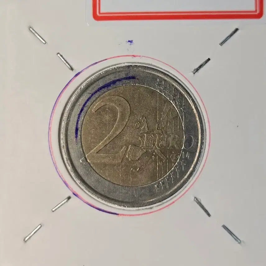 [BUNJANG] 2001 Spain 2 Euro Error Coin / A03H 2001년 스페인(알파벳) 및 별도안 안압에러 2유로 에러동전