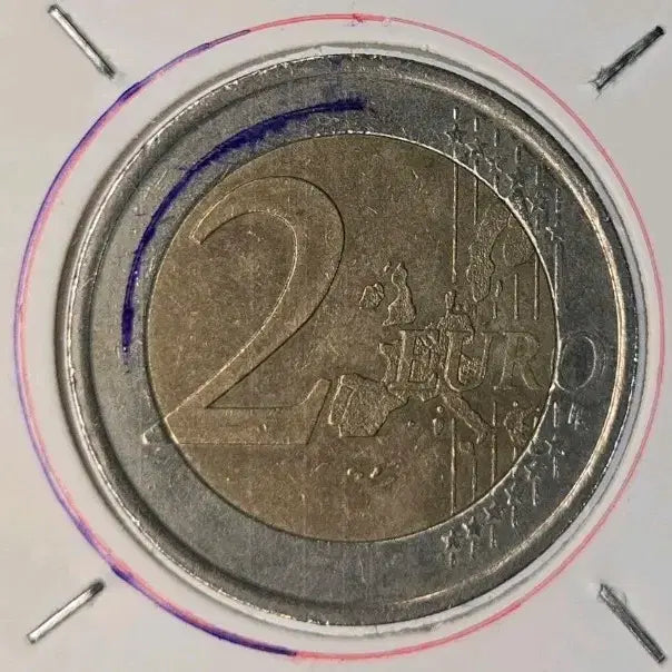 [BUNJANG] 2001 Spain 2 Euro Error Coin / A03H 2001년 스페인(알파벳) 및 별도안 안압에러 2유로 에러동전