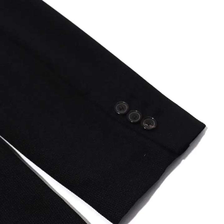 [BUNJANG] SOLID HOMME Black Poly Two-Button Blazer Jacket / SOLID HOMME 블랙 폴리 투버튼 블레이저 재킷 size 105