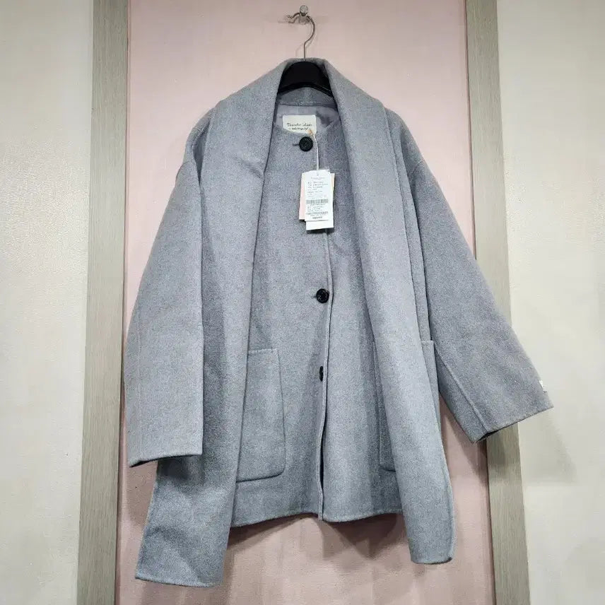 [BUNJANG] Thursday Island Handmade Muffler Coat / 써스데이아일랜드 머풀러핸드메이드코트