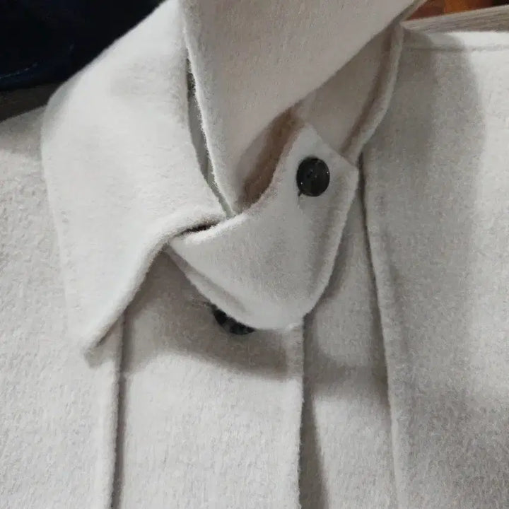 [BUNJANG] K'daba Ivory Wool Crop Coat Jacket / K'daba 크롭 울 코트 자켓 아이보리 핸드메이드  free