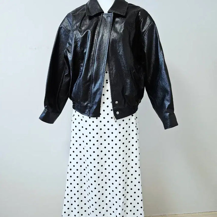 [BUNJANG] Byssiny Leather Bomber Jacket (Black) / 바이씨니_제작 레더봄버jk (블랙)