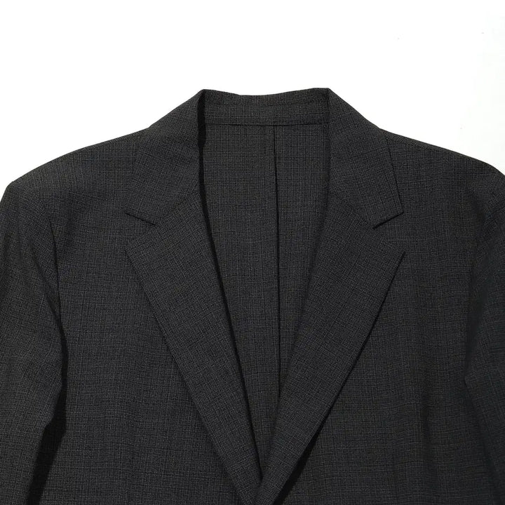 [BUNJANG] SOLID HOMME Check Two-Button Blazer Jacket / SOLID HOMME 체크 투버튼 블레이저 재킷 size 105