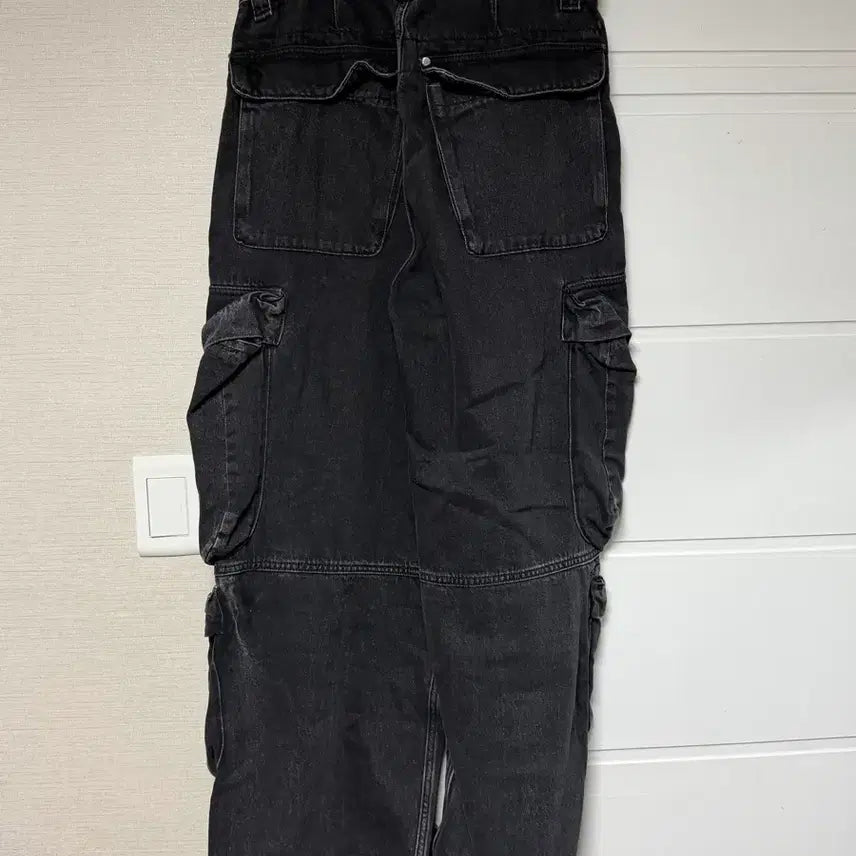 [BUNJANG] H&M Baggy Cargo Denim Pants / H&M 배기 카고 데님 팬츠 블랙 30/30