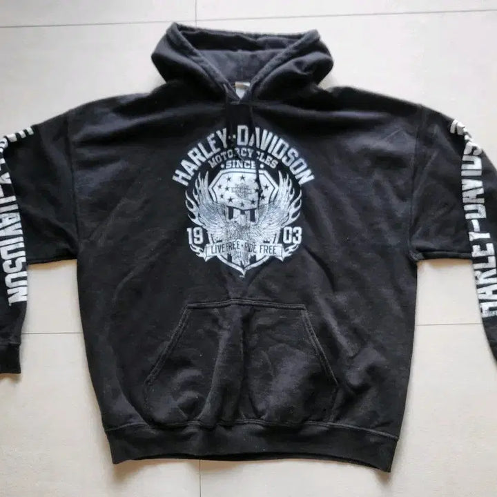 [BUNJANG] Harley-Davidson Military Collaboration Hoodie / 할리데이비슨 밀리터리 후드