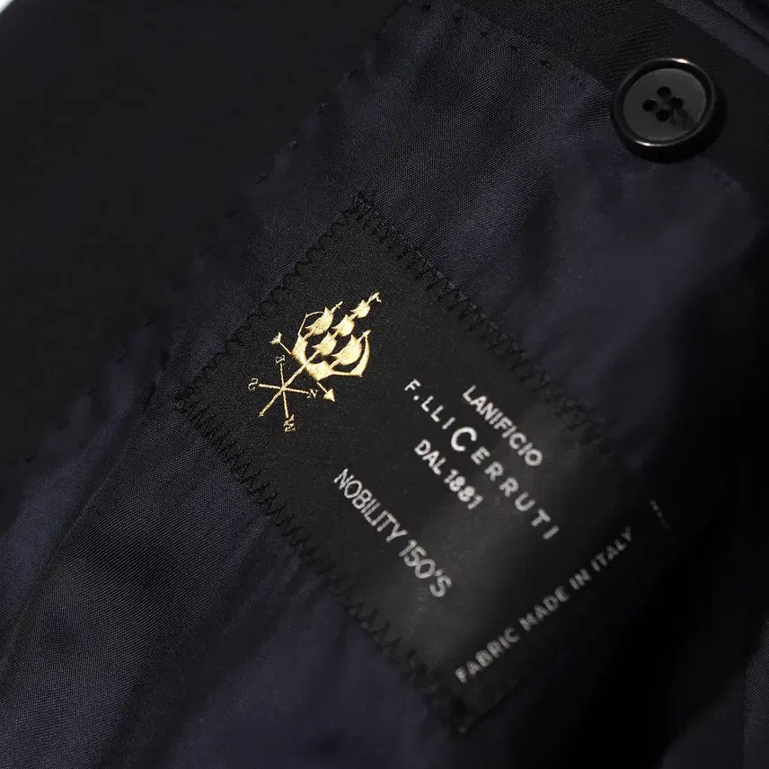 [BUNJANG] SOLID HOMME CERRUTI Navy Blazer Jacket / SOLID HOMME ITALY 세루티 네이비 블레이저 재킷 105