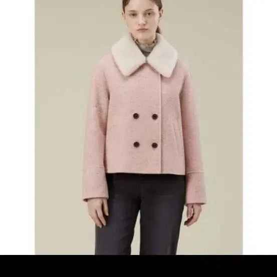 [BUNJANG] Thursday Island Dumble Collar Short Coat / 써스데이아일랜드 덤블카라숏코트