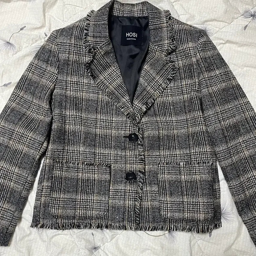 [BUNJANG] HOSI Check Tweed Jacket / 여성 트위드 체크 자켓 판매합니다