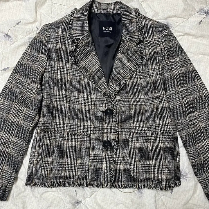 [BUNJANG] HOSI Check Tweed Jacket / 여성 트위드 체크 자켓 판매합니다