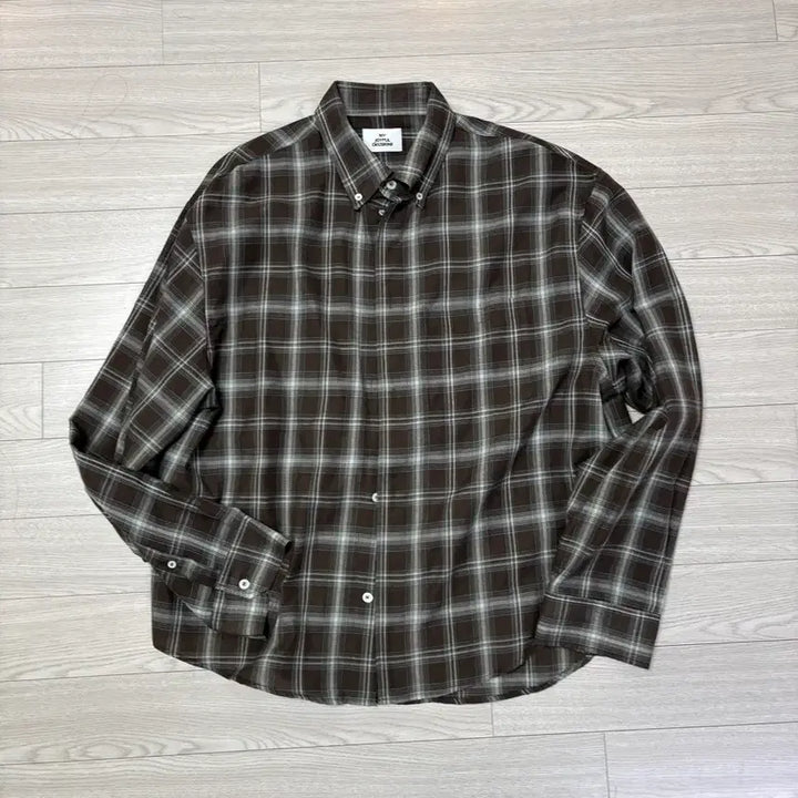 [BUNJANG] MJD Crop Checkered Shirt Brown_M Size / [MJD]엠제이디 크롭 체크 셔츠 브라운_M size