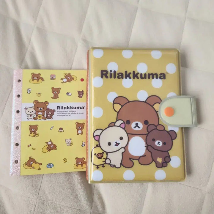 [BUNJANG] Rilakkuma Six-Hole Diary & Sticker Book Set / 리락쿠마 육공 다이어리 씰북 씰 다이어리 + 리락쿠마 스티커북 속지 세트