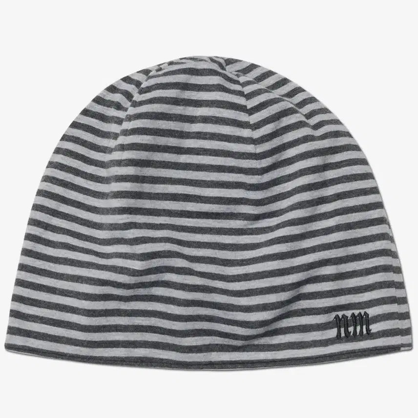 [BUNJANG] NO MANUAL Stripe Beanie Gray / 노메뉴얼 nm stripe beanie gray 스트라이프 비니 그레이
