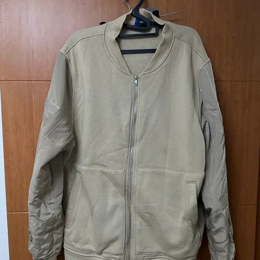 [BUNJANG] H&M Bomber Jacket (Beige) - XL / [XL/베이지] h&m 블루종 봄버 자켓
