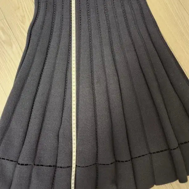 [BUNJANG] MINE Knit Skirt (Black Gray) / 마인 MINE 니트스커트 (블랙그레이)