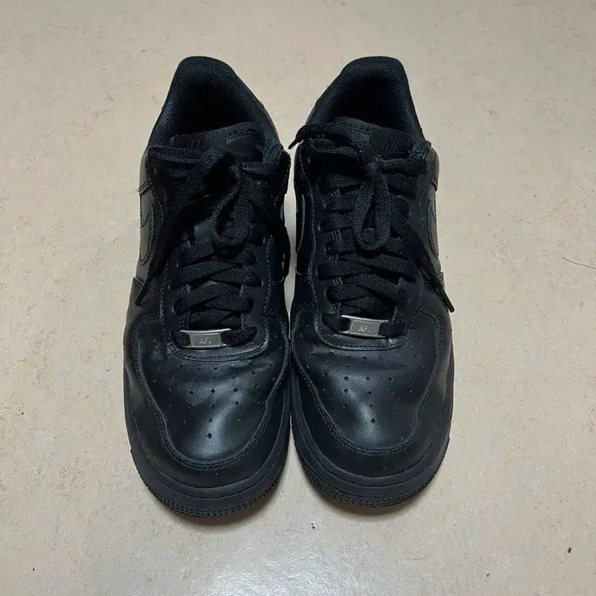 [BUNJANG] Nike Air Force Black Sneakers / 나이키 에어포스 블랙 270
