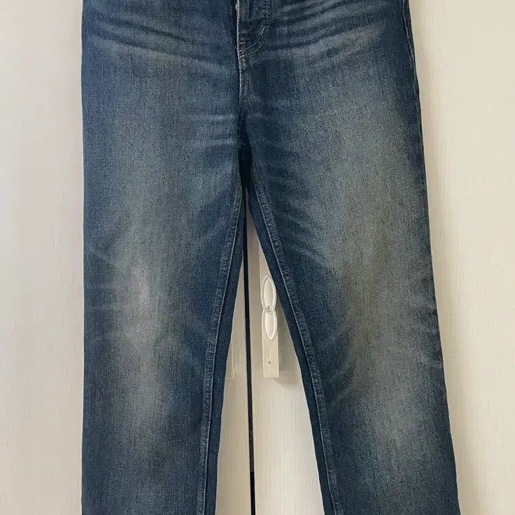 [BUNJANG] ZARA Straight Denim Jeans Wide Button Fly / 자라 34사이즈 스트레이트 데님 청바지 진 와이드 버튼 플라이