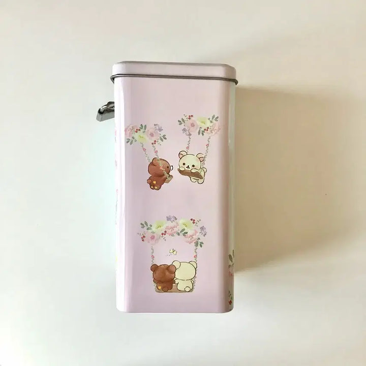 [BUNJANG] Rilakkuma Square Lock Money Box Set / 고전 리락쿠마 정사각 자물쇠 저금통 2종 세트