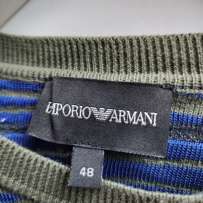 [BUNJANG] Emporio Armani Fingerprint Pattern Knitwear / (46) 엠포리오 아르마니의 지문 패턴 니트 7.9