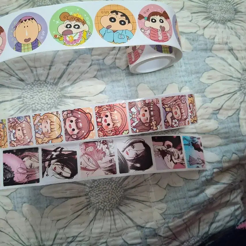 [BUNJANG] Assorted Cartoon Stickers Roll / 롤스티커