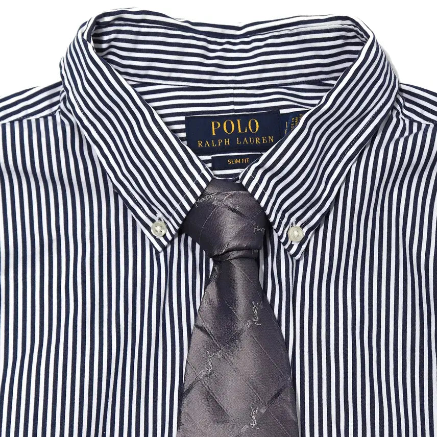 [BUNJANG] YSL Purple Silk Tie / YSL 입생로랑 퍼플 실크 넥타이