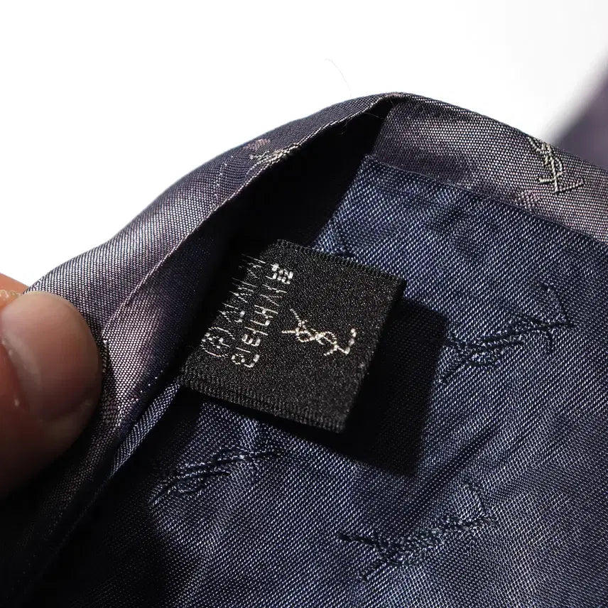 [BUNJANG] YSL Purple Silk Tie / YSL 입생로랑 퍼플 실크 넥타이