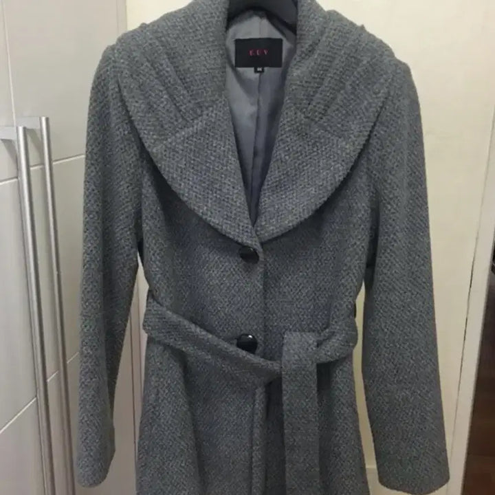 [BUNJANG] Classic Wool Blend Belted Coat / [새것]여성 클래식 벨트 울 반코트55-66