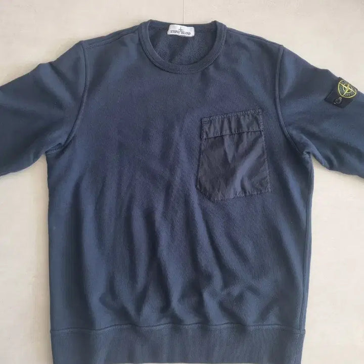 [BUNJANG] Stone Island Pocket Sweatshirt Navy XL / 스톤아일랜드 포켓 맨투맨 네이비색 XL사이즈(105~110) 정품