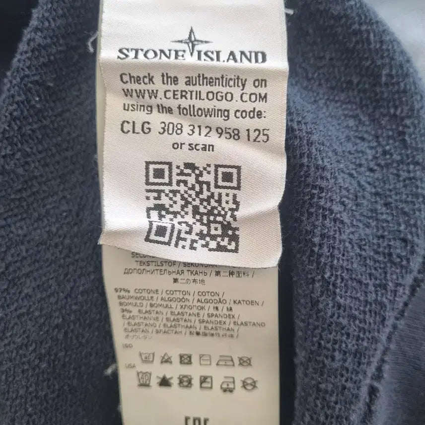 [BUNJANG] Stone Island Pocket Sweatshirt Navy XL / 스톤아일랜드 포켓 맨투맨 네이비색 XL사이즈(105~110) 정품