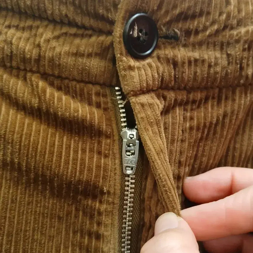 [BUNJANG] 7/37 Brown Corduroy Pants (Size 32) / 7/37 타임 브라운 코듀로이 골덴 바지 32사이즈