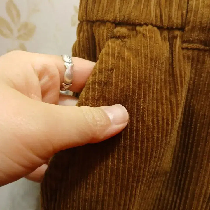 [BUNJANG] 7/37 Brown Corduroy Pants (Size 32) / 7/37 타임 브라운 코듀로이 골덴 바지 32사이즈