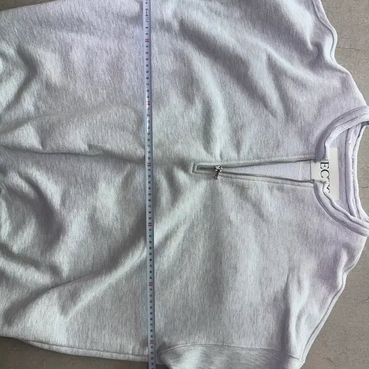 [BUNJANG] RECTO Gray Half-Zip Sweatshirt / 렉토 회색 하프집업 맨투맨 티셔츠