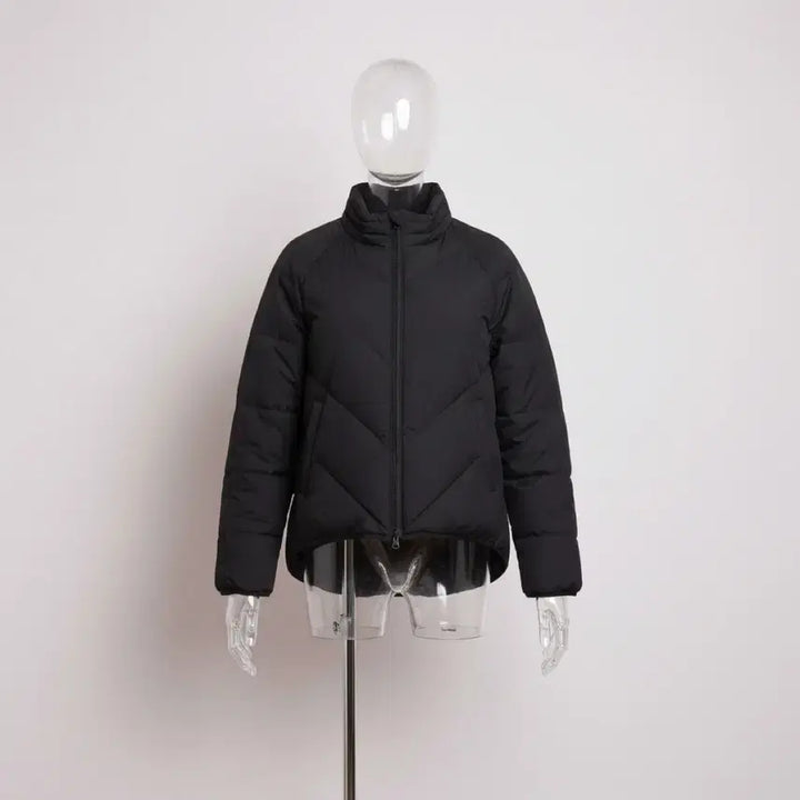 [BUNJANG] NUVO.10 Women's Black Duck Down Short Padding Jacket / *꽃샘추위*입기좋은*NUVO.10 여성 블랙 오리털 숏패딩 S